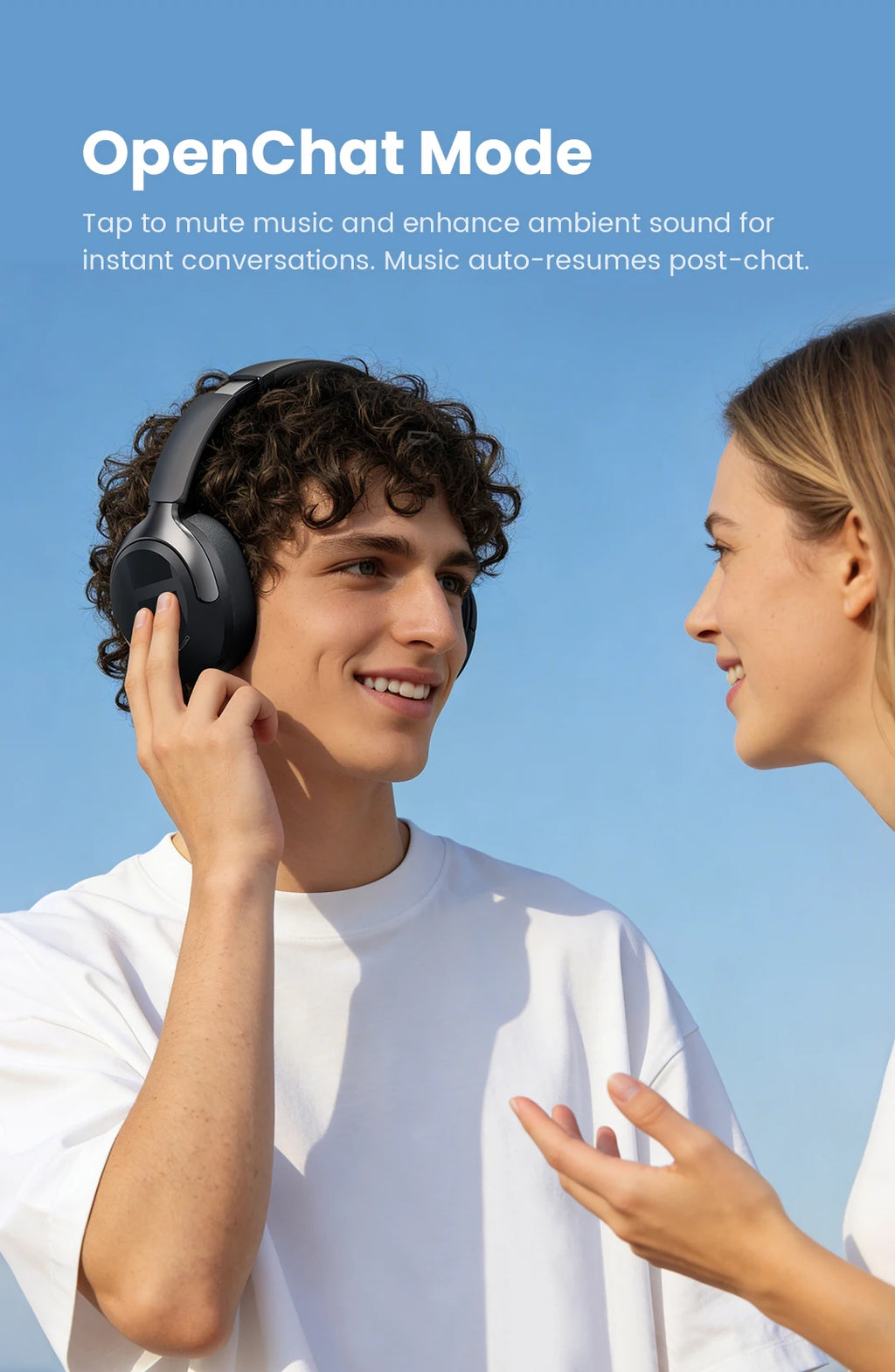 HAYLOU S40 ANC Wireless Headphone 50dB Noise Canceling Hi-Res 3D Spatial Audio Earphone with LDAC Bluetooth 6.0 Over Ear Headset