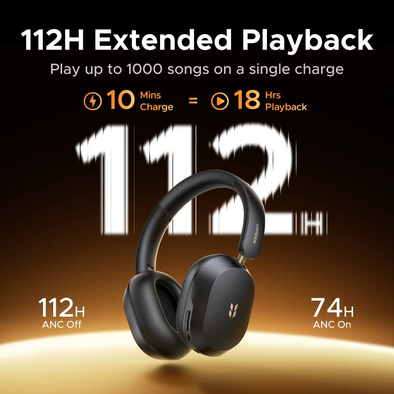 UGREEN MAX5S ANC Over-Ear Bluetooth Headphones, Wireless Gaming Headset, 2026 New Release