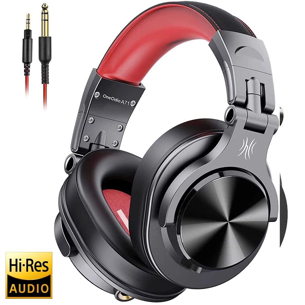 Oneodio A71 Wired HiFi Headphones With Mic Over Ear Stereo Hi-Res Headset Studio DJ Headphone For Recording Monitor 3.5/6.35mm