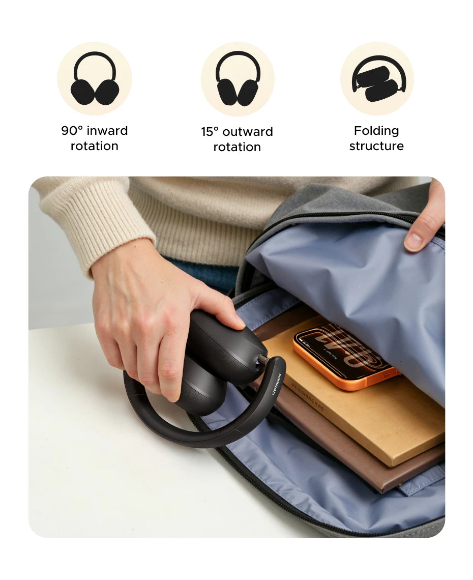 UGREEN MAX5S ANC Over-Ear Bluetooth Headphones, Wireless Gaming Headset, 2026 New Release