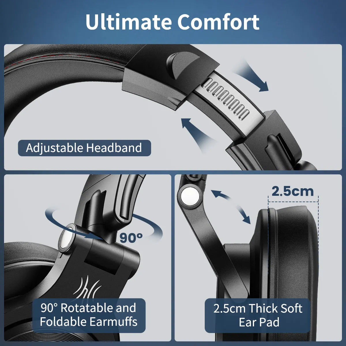 Oneodio A71 Wired HiFi Headphones With Mic Over Ear Stereo Hi-Res Headset Studio DJ Headphone For Recording Monitor 3.5/6.35mm